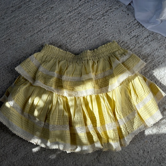loveshackfancy mini ruffle skirt size p NWT - Picture 2 of 5